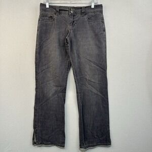 Periscope PS-3983 Jeans Juniors Sz 9 Wide‎ Leg Crop Ankle 100% Cotton Denim